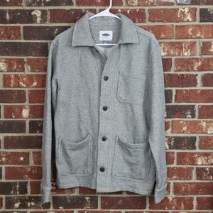Old Navy Heather Gray Button Up Cardigan Sweater